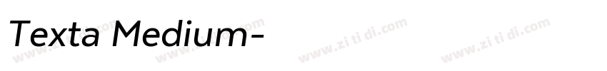Texta Medium字体转换